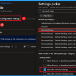 Enable File Selection Dialogs in Edge Browser for Local File Interactions using Intune Policy