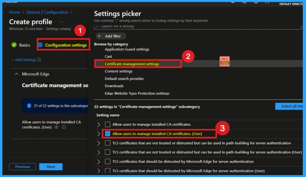Allow or Disallow users to Manage Installed CA Certificates for user 3 Allow or Disallow users to Manage Installed CA Certificates for user -Fig.3