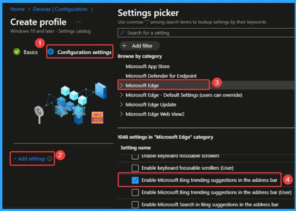 Control Microsoft Bing Trending Suggestions in the Address Bar Policy using Intune 4 Control Microsoft Bing Trending Suggestions in the Address Bar Policy using Intune - Fig.4