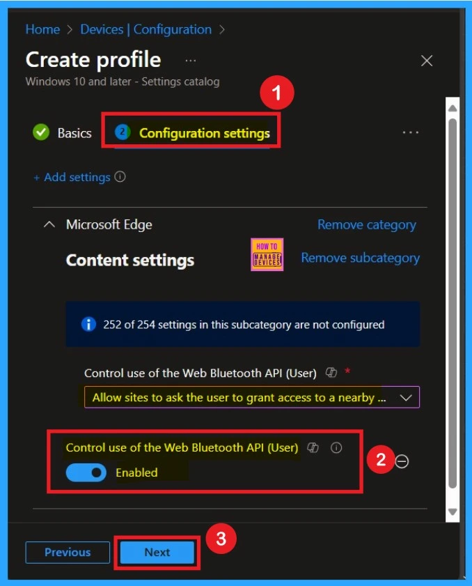 Take Control of Your Browser Security Manage Web Bluetooth in Edge Browser with Intune Policy 5 Take Control of Your Browser Security Manage Web Bluetooth in Edge Browser with Intune Policy -Fig.5