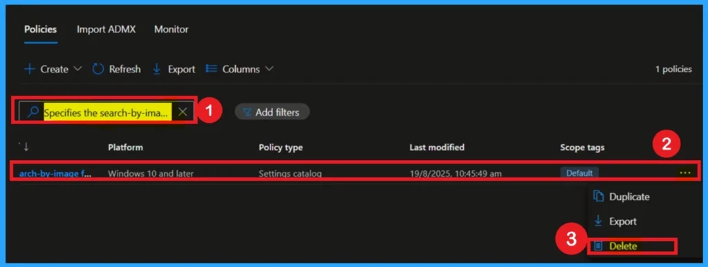 Default Profile Setting Enabled Policy in MS Edge using Intune 11 Default Profile Setting Enabled Policy in MS Edge using Intune - Fig.11