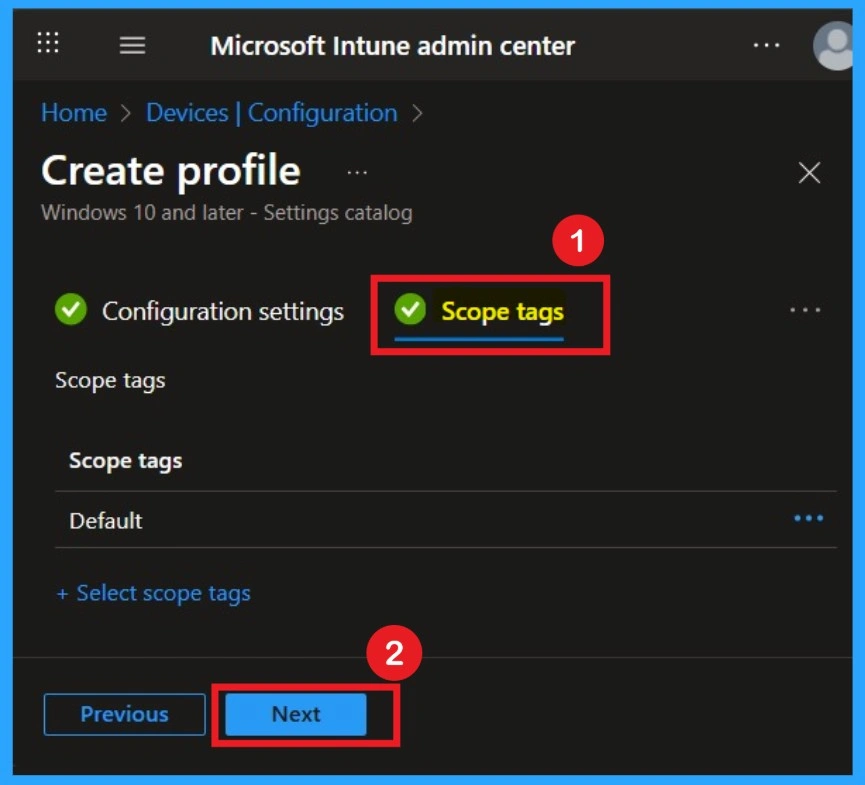 Default Profile Setting Enabled Policy in MS Edge using Intune 6 Default Profile Setting Enabled Policy in MS Edge using Intune - Fig.6