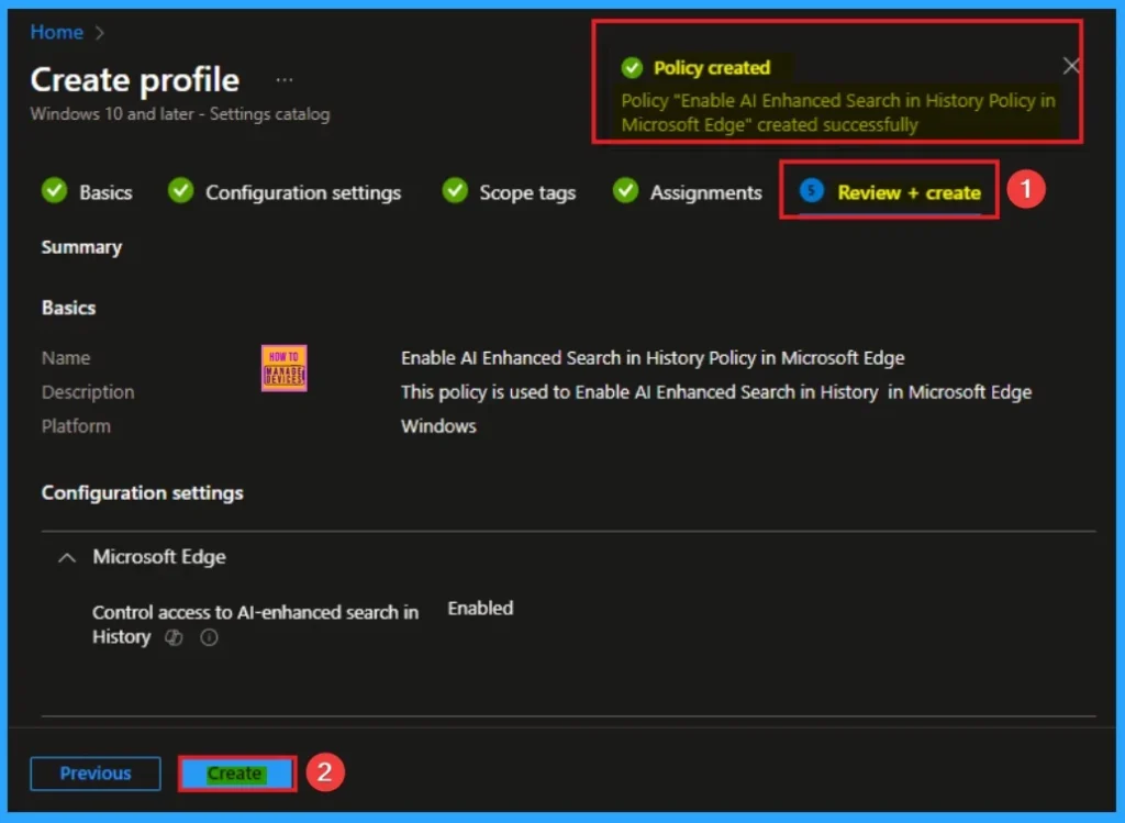 Enable AI Enhanced Search in History Policy in Microsoft Edge to Controls Data Privacy using Intune 9 Enable AI Enhanced Search in History Policy in Microsoft Edge to Controls Data Privacy using Intune - Fig.9