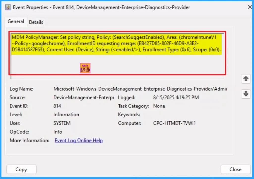 Enable Address Bar Search Suggestion to Optimizing User Experience for Google Chrome Using Intune 11 Enable Address Bar Search Suggestion to Optimizing User Experience for Google Chrome Using Intune - Fig.11