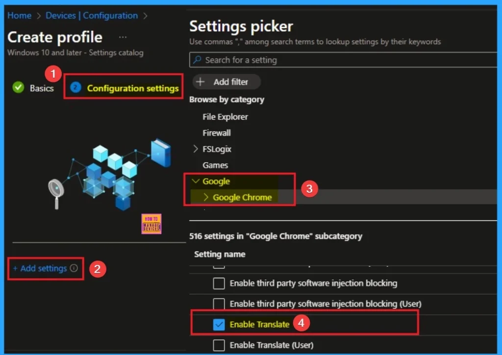 Enable Built-In Translator Option for Webpages in Google Chrome and Microsoft Edge Browser using Intune 4 Enable Built-In Translator Option for Webpages in Google Chrome and Microsoft Edge Browser using Intune - Fig.4