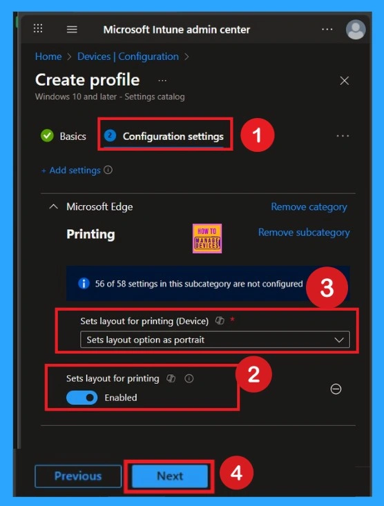 Enable Disable Sets Layout for Printing in MS Edge using Intune Policy 5 Enable Disable Sets Layout for Printing in MS Edge using Intune Policy - Fig.5