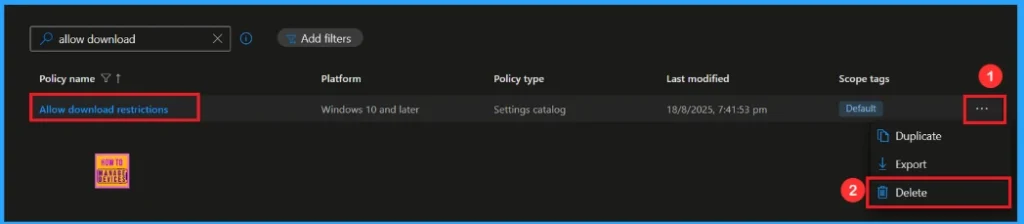 Restrict All Downloads from Microsoft Edge Browser to Protect Data using Intune 13 Restrict All Downloads from Microsoft Edge Browser to Protect Data using Intune - Fig.12