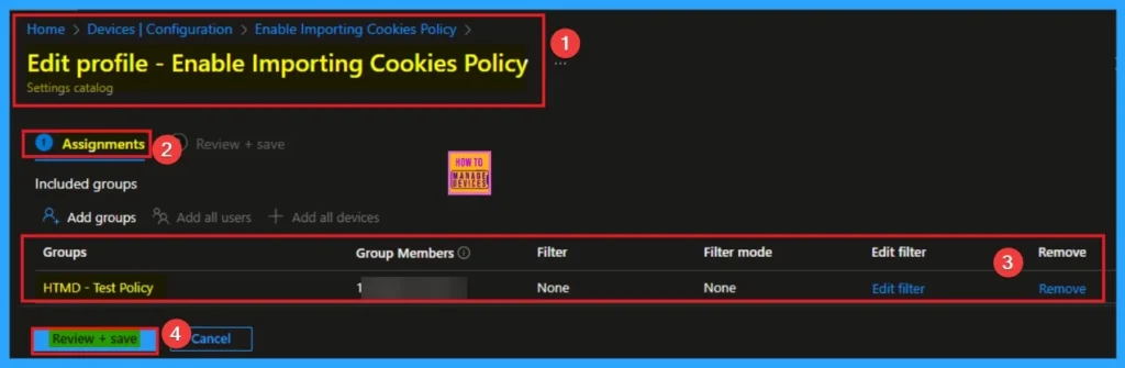 Enable Importing Cookies Policy to Transfer Data from Google Chrome to Microsoft Edge using Intune 12 Enable Importing Cookies Policy to Transfer Data from Google Chrome to Microsoft Edge using Intune - Fig.12