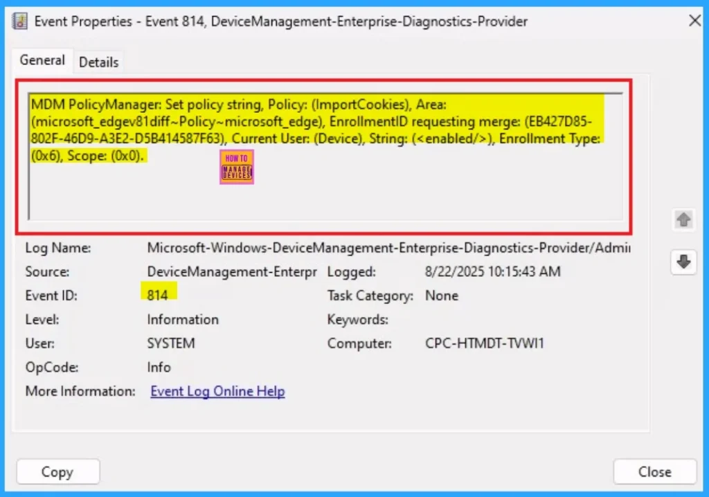 Enable Importing Cookies Policy to Transfer Data from Google Chrome to Microsoft Edge using Intune 11 Enable Importing Cookies Policy to Transfer Data from Google Chrome to Microsoft Edge using Intune - Fig.11