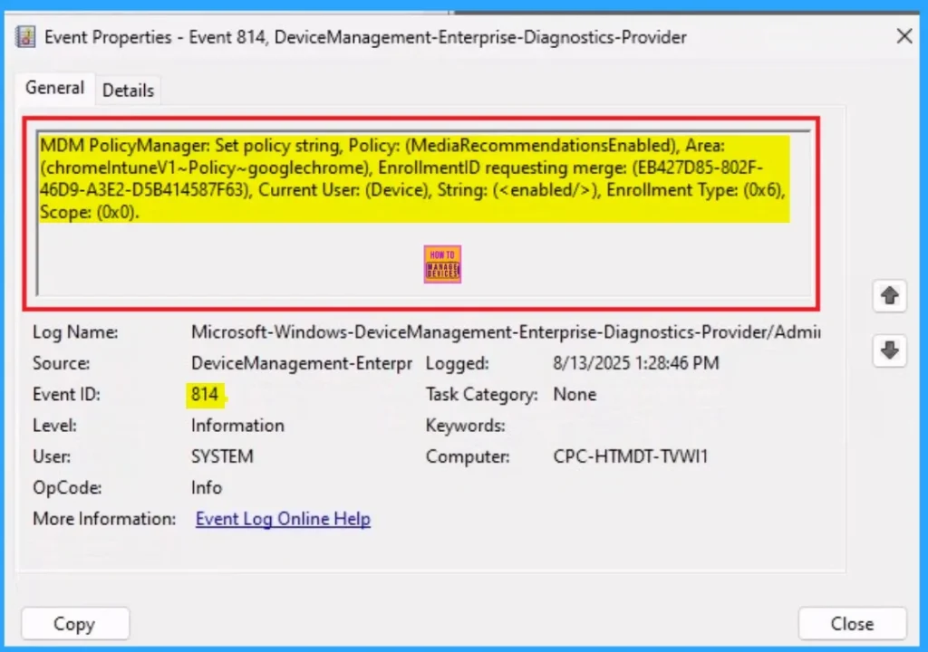 Enable Media Recommendations Policy for User Engagement and Content Discovery in Google Chrome using Intune - Fig.11