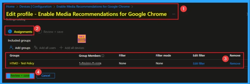 Enable Media Recommendations Policy for User Engagement and Content Discovery in Google Chrome using Intune - Fig.12
