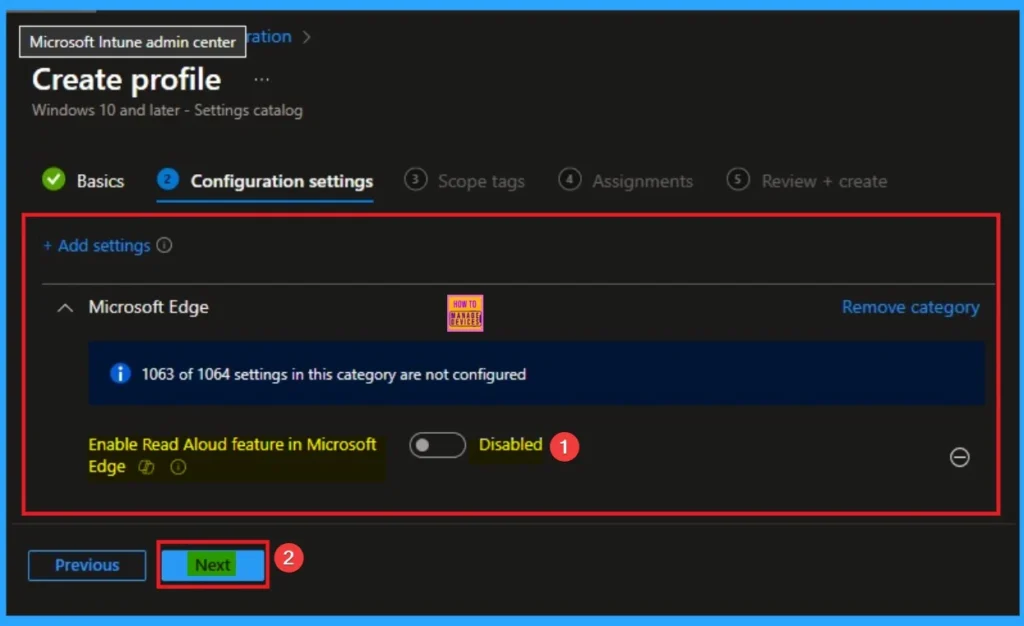 Enable Read Aloud Feature on Microsoft Edge Address Bar More Menu to Enhance Accessibility using Intune 5 Enable Read Aloud Feature on Microsoft Edge Address Bar More Menu to Enhance Accessibility using Intune 4