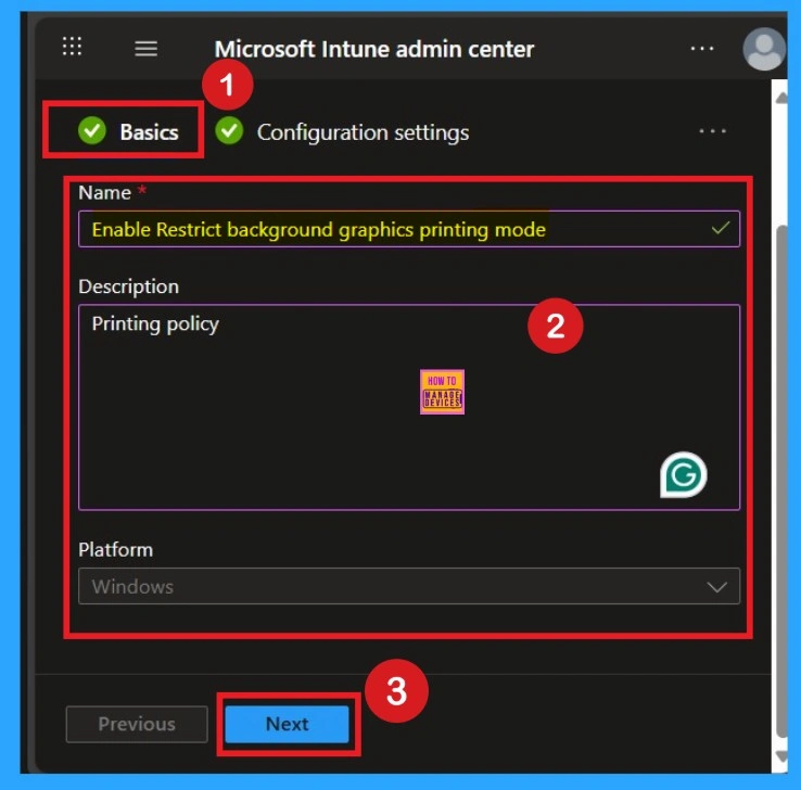 Enable Restrict Background Graphics Printing Mode for MS Edge using Intune Policy 2 Enable Restrict Background Graphics Printing Mode for MS Edge using Intune Policy - Fig.2