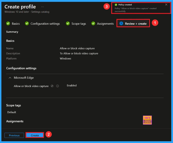 Enable Video Capture for Microsoft Edge Browser to Control Site Access using Intune 9 Enable Video Capture for Microsoft Edge Browser to Control Site Access using Intune - Fig.8