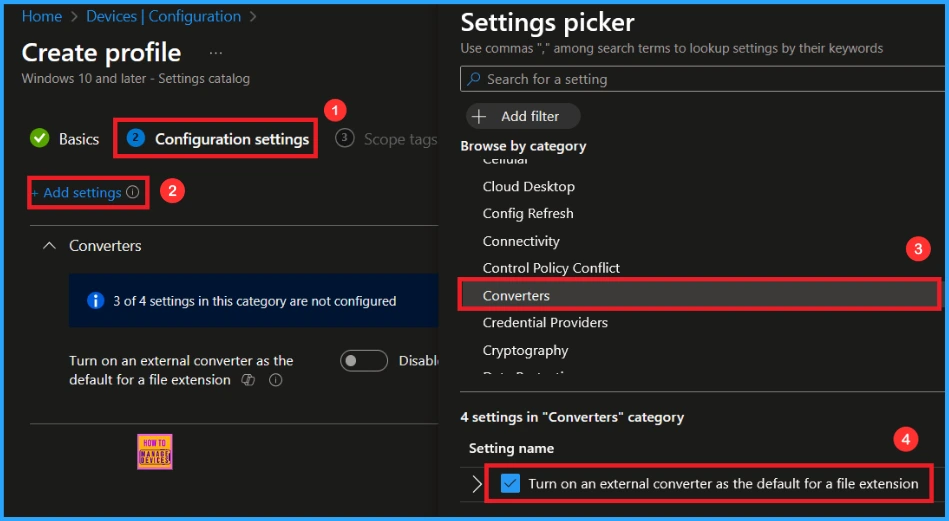 Manage External Converters for File Extensions using Intune Policy 4 Manage External Converters for File Extensions using Intune Policy - Fig.3