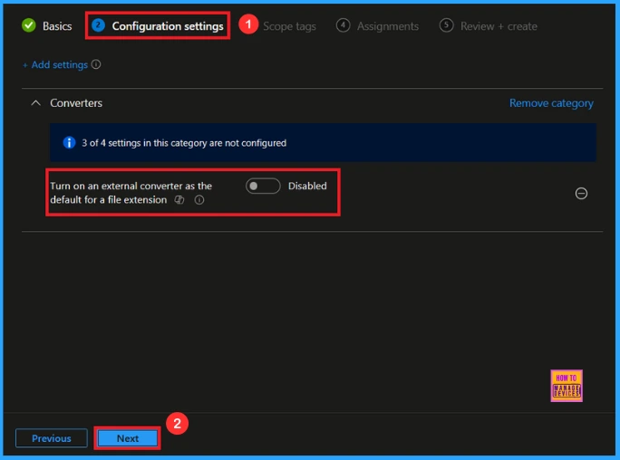 Manage External Converters for File Extensions using Intune Policy 5 Manage External Converters for File Extensions using Intune Policy - Fig.4