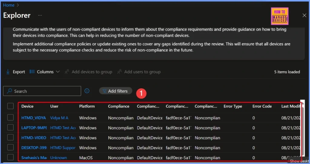 How to Find Windows Devices without Compliance Policy using Intune Copilot Explorer 6 How to Find Windows Devices without Compliance Policy using Intune Copilot Explorer - Fig.6