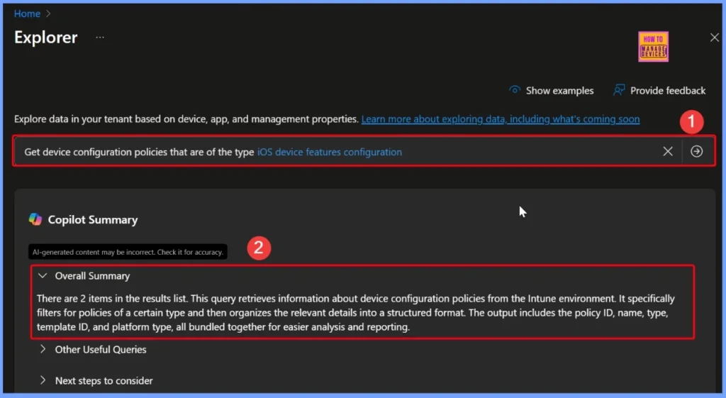 How to Get iOS Device Features Configuration Policies with Intune Explorer and Security Copilot 4 How to Get iOS Device Features Configuration Policies with Intune Explorer and Security Copilot - Fig.4