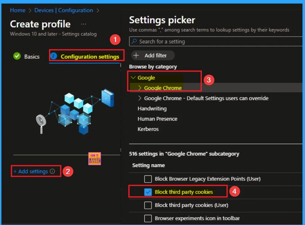 How to Block Third-Party Cookies Policy for Enhanced Security and Privacy in Google Chrome using Intune 4 How to Block Third-Party Cookies Policy for Enhanced Security and Privacy in Google Chrome using Intune - Fig.4