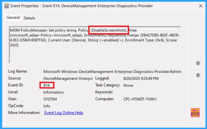 How to Disable Screenshots Policy to Limit Content Capture from Within MS Edge Browser Using Intune 10 How to Disable Screenshots Policy to Limit Content Capture from Within MS Edge Browser Using Intune - Fig.10