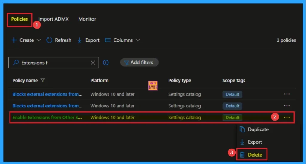 Control Edge Extensions from External Stores using Intune Policy - Fig.13