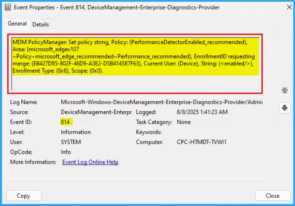 How to Enable Performance Detector to Enhance Efficiency using Intune for MS Edge Browser 12 How to Enable Performance Detector to Enhance Efficiency using Intune for MS Edge Browser - Fig.12