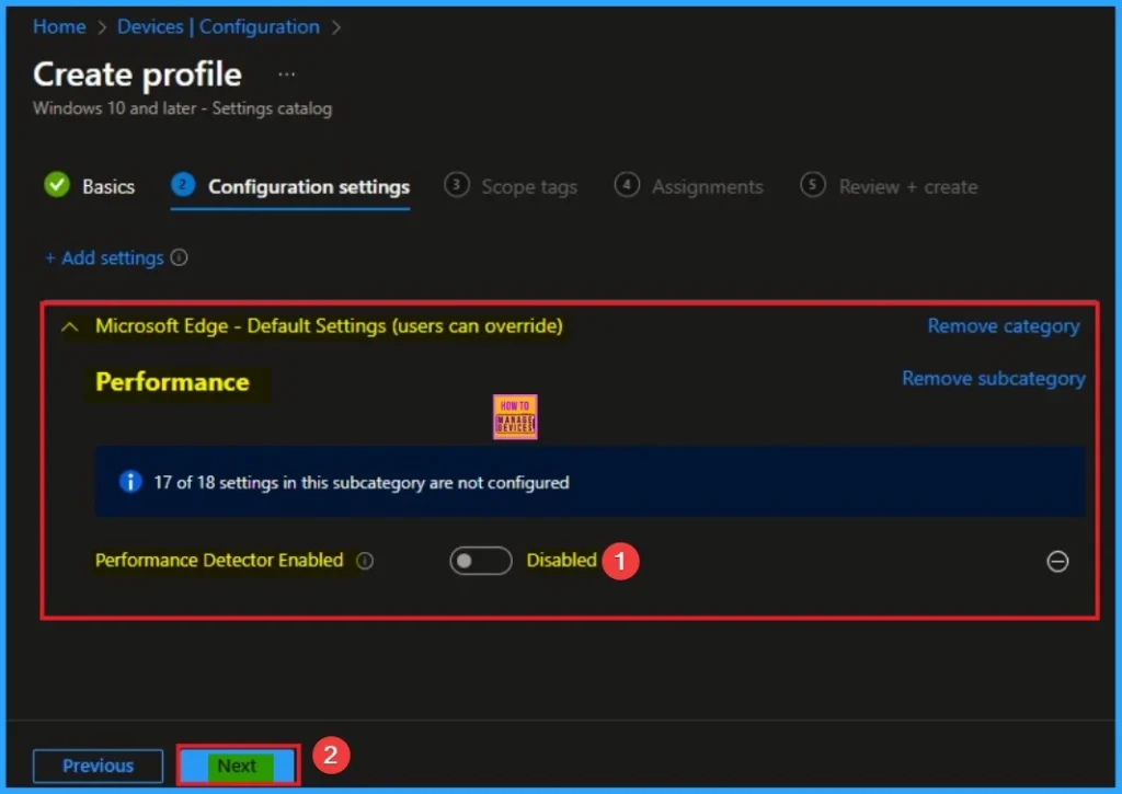 How to Enable Performance Detector to Enhance Efficiency using Intune for MS Edge Browser 6 How to Enable Performance Detector to Enhance Efficiency using Intune for MS Edge Browser - Fig.6