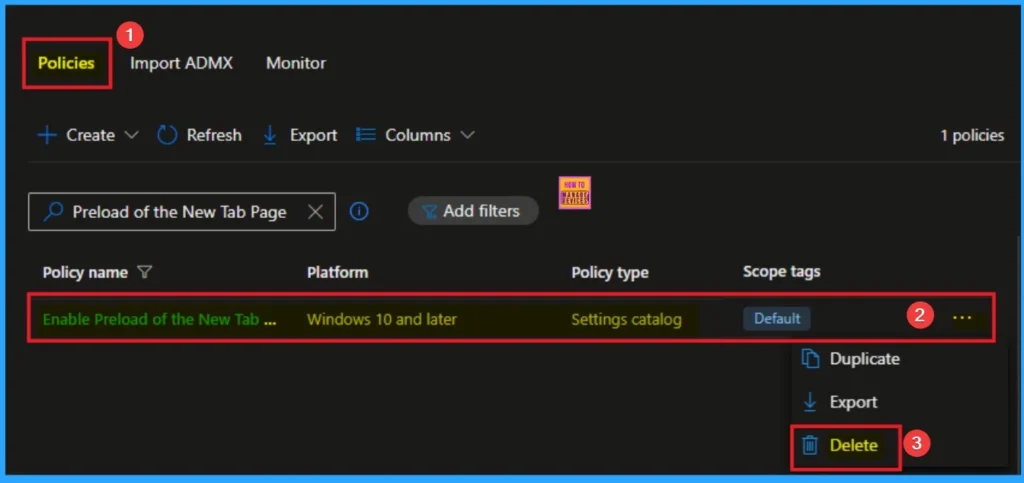 How to Enable Preload of the New Tab Page in Edge for Faster Rendering Using Intune 14 How to Enable Preload of the New Tab Page in MS Edge for Faster Rendering Using Intune - Fig.14