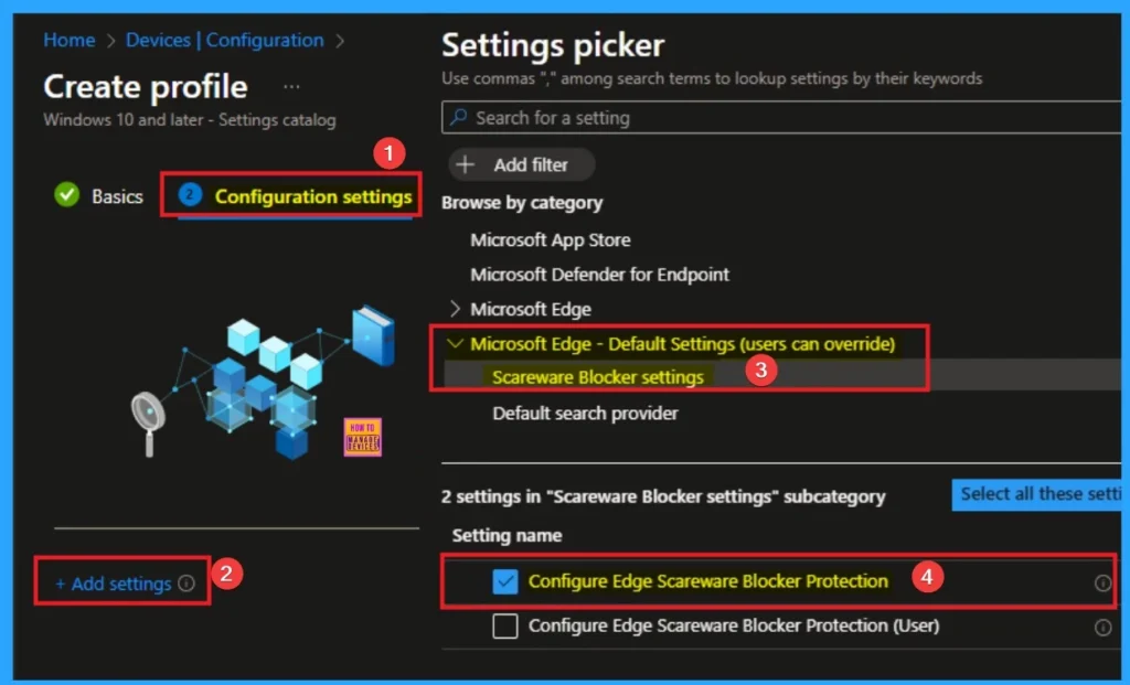 How to Enable Scareware Block Protection in MS Edge Using Intune 4 How to Enable Scareware Block Protection in MS Edge Using Intune - Fig.4