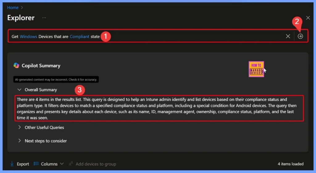 How to Get Windows Device Compliant State Details using Intune Security Copilot 5 How to Get Windows Device Compliant State Details using Intune Security Copilot - Fig.5