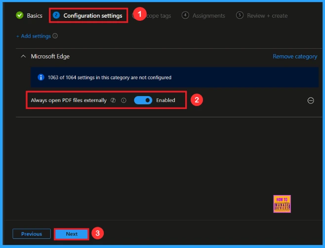 How to Enable PDF file Externally in Microsoft Edge to Use your Default Application using Intune 6 How to Enable PDF file Externally in Microsoft Edge to Use your Default Application using Intune - Fig.5