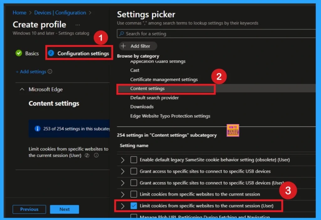 Limit Cookies from Specific Websites to the Current Session using Intune Policy 3 Limit Cookies from Specific Websites to the Current Session using Intune Policy - Fig.3