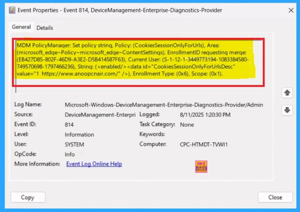 Limit Cookies from Specific Websites to the Current Session using Intune Policy 10 Limit Cookies from Specific Websites to the Current Session using Intune Policy - Fig.10