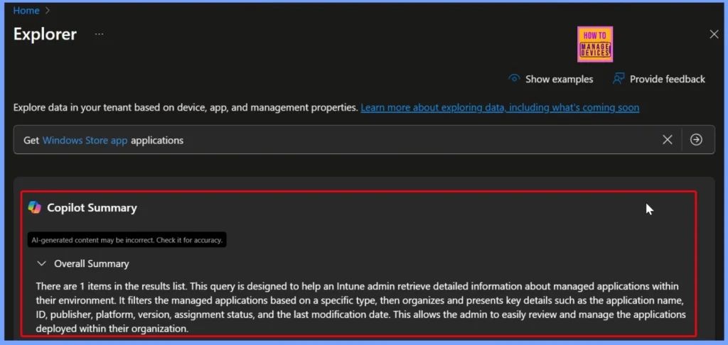 How to View Managed App Types Details with Intune Explorer and Security Copilot 4 How to View Managed App Types Details with Intune Explorer and Security Copilot - Fig.4