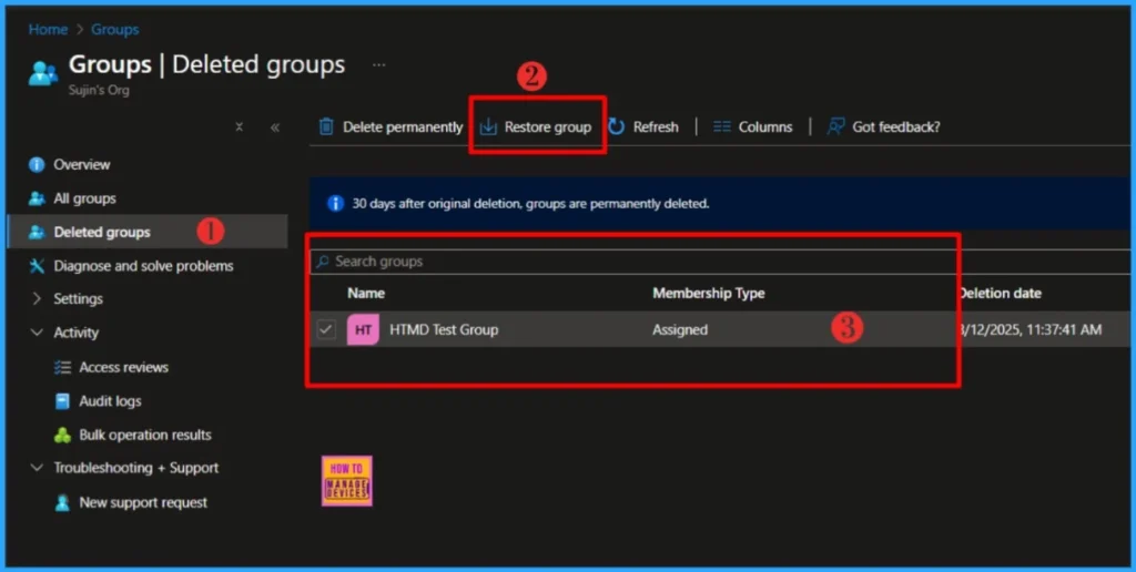 How to Restore Deleted Microsoft 365 Group using Microsoft Graph API and PowerShell 3 How to Restore Deleted Microsoft 365 Group using Microsoft Graph API and PowerShell. Fig-03