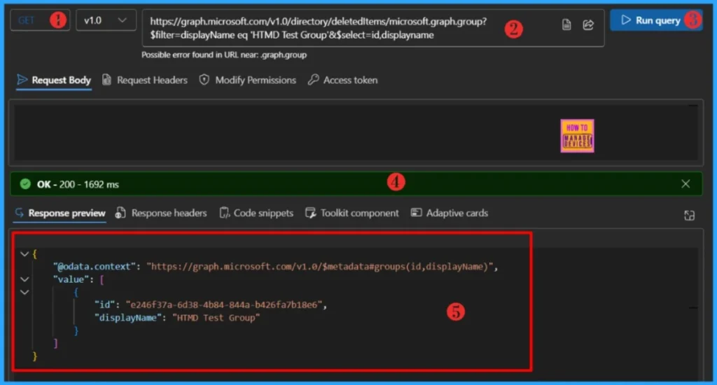 How to Restore Deleted Microsoft 365 Group using Microsoft Graph API and PowerShell 4 How to Restore Deleted Microsoft 365 Group using Microsoft Graph API and PowerShell. Fig-04