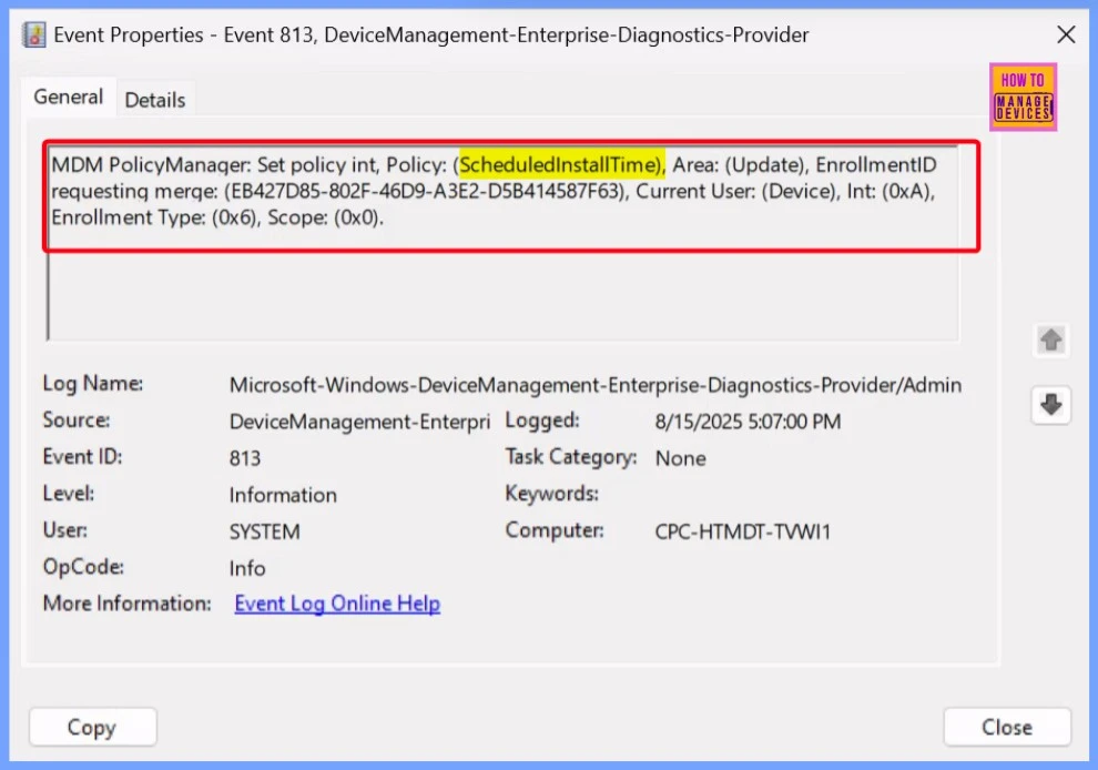 How to Configure Scheduled Install Time for Windows Updates using Intune Policy 12 How to Configure Scheduled Install Time for Windows Updates using Intune Policy - Fig.12