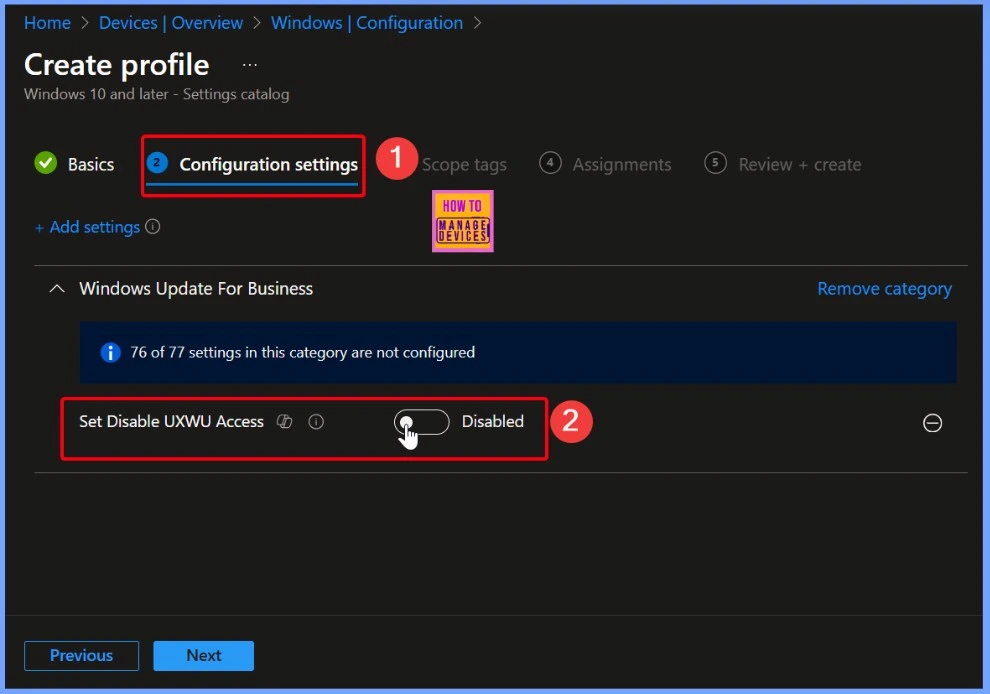 How to Remove User Access to Scan Download and Install from Windows Update using Intune Policy 5 How to Remove User Access to Scan Download and Install from Windows Update using Intune Policy - Fig.5