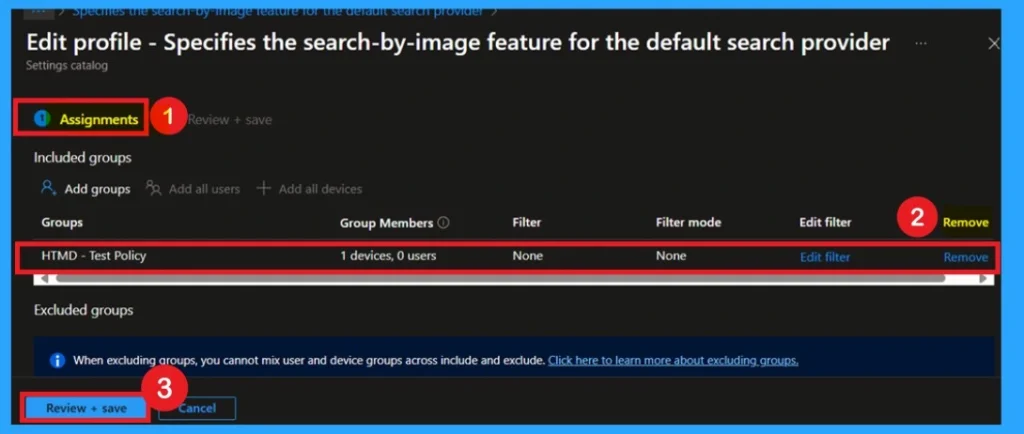Configure Visual Search for Edge Default Search Provider using Intune Policy 12 Configure Visual Search for Edge Default Search Provider using Intune Policy - Fig.12