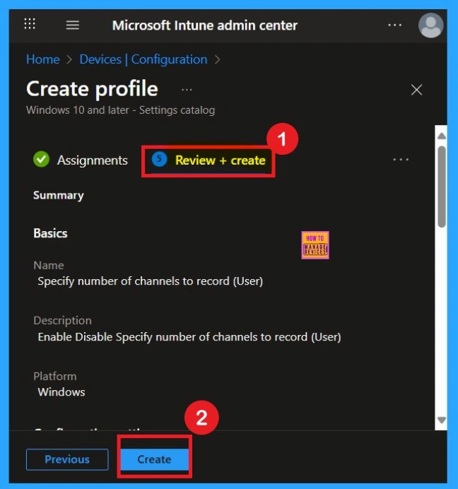 Manage Audio Channel Settings for OneNote via Intune Policy 8 Manage Audio Channel Settings for OneNote via Intune Policy - Fig.8