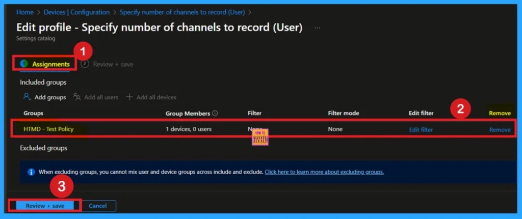 Manage Audio Channel Settings for OneNote via Intune Policy 12 Manage Audio Channel Settings for OneNote via Intune Policy - Fig.12