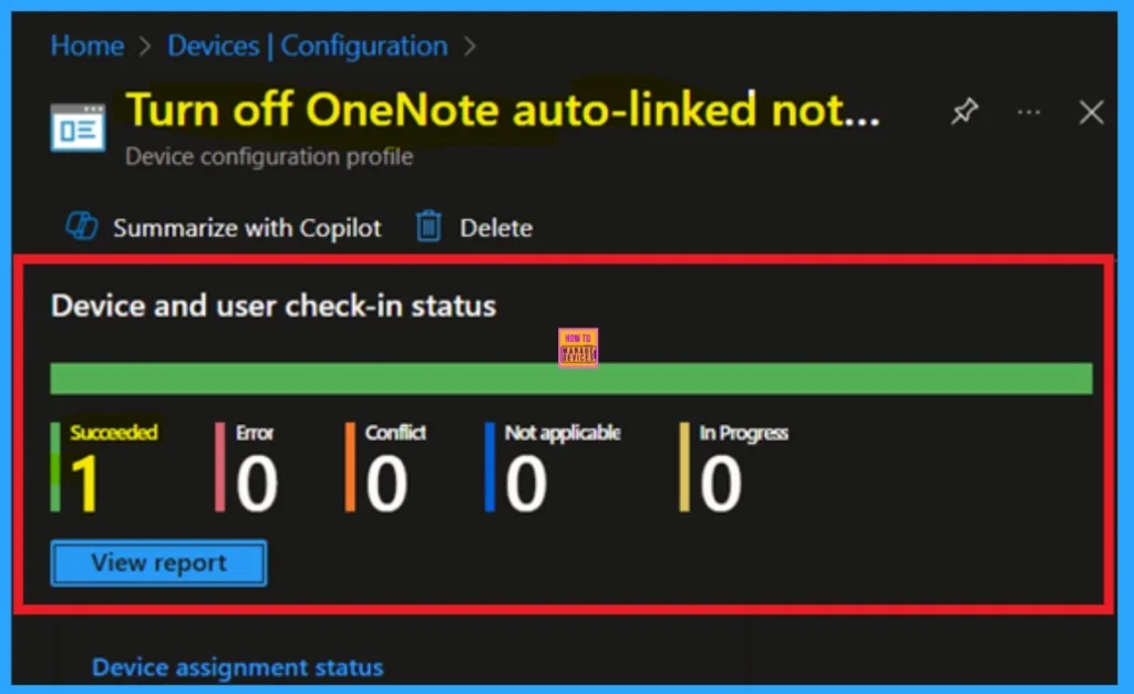 Turn off OneNote Auto-Linked Note Taking policy using Intune Policy 9 Turn off OneNote Auto-Linked Note Taking policy using Intune Policy -Fig.9