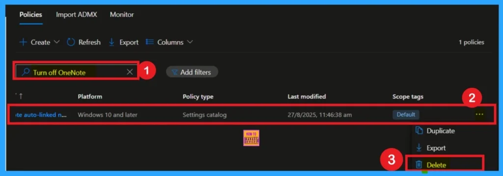Turn off OneNote Auto-Linked Note Taking policy using Intune Policy 11 Turn off OneNote Auto-Linked Note Taking policy using Intune Policy -Fig.11