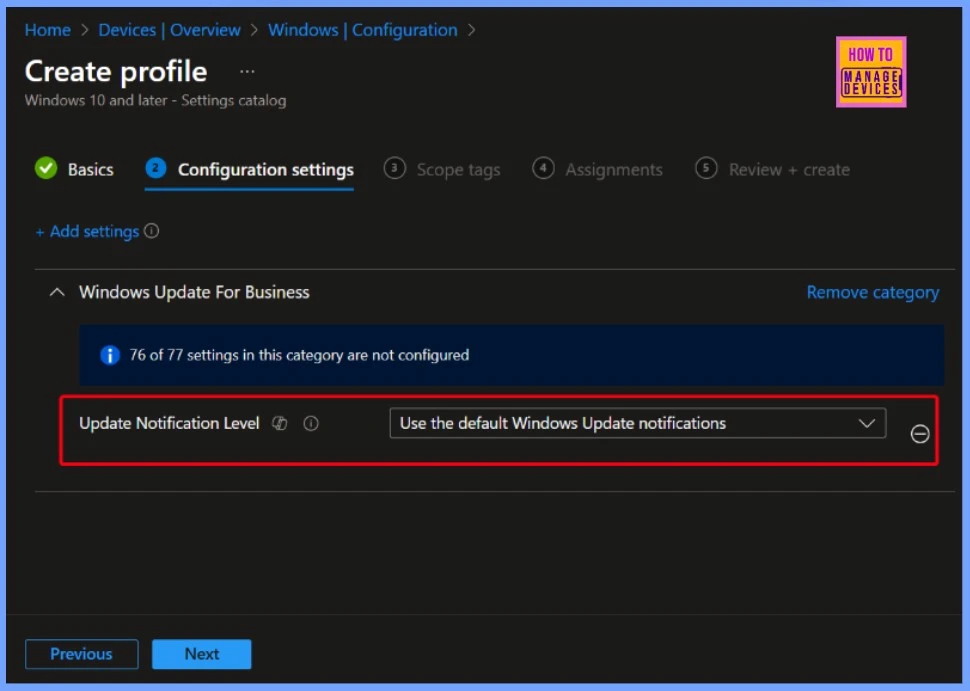 How to Configure Display Options for Windows Update Notifications in Intune 5 How to Configure Display Options for Windows Update Notifications in Intune - Fig.5