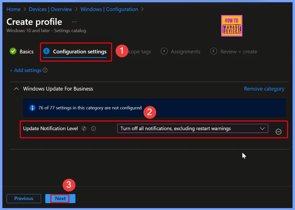 How to Configure Display Options for Windows Update Notifications in Intune 6 How to Configure Display Options for Windows Update Notifications in Intune - Fig.6