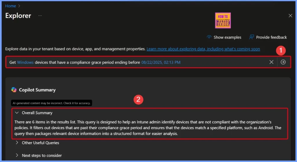 Track Windows Devices with Compliance Grace Period Ending Before a Set Date in Intune Copilot Explorer 4 Track Windows Devices with Compliance Grace Period Ending Before a Set Date in Intune Copilot Explorer - Fig.4