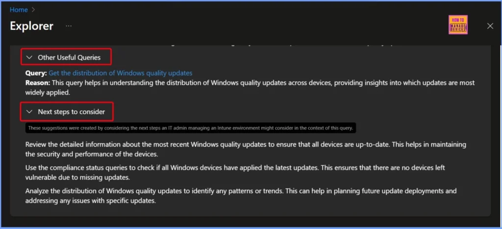 How to Get Latest Windows Quality Updates using Intune Security Copilot 2 How to Get Latest Windows Quality Updates using Intune Security Copilot - Fig.2
