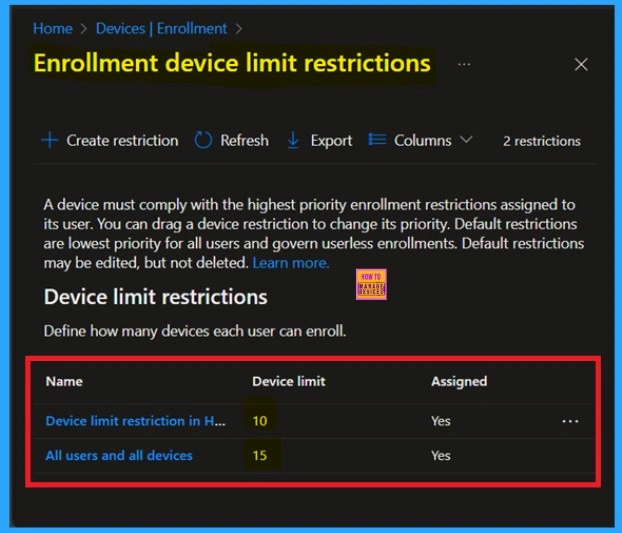Understanding the Device Limit Reached Error During Android Enrollment in Microsoft Intune 3 Understanding the Device Limit Reached Error During Microsoft Intune Enrollment - Fig.3