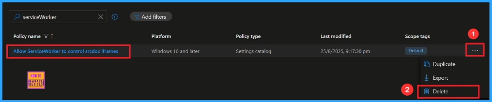 Allow Service Worker in Microsoft Edge to Control Srcdoc Inframes using Intune 13 Allow Service Worker in Microsoft Edge to Control Srcdoc Inframes using Intune - Fig.12