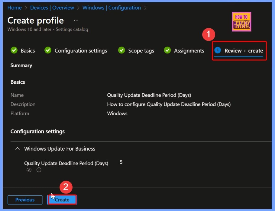 How to Set Deadline for Automatic Installation of Quality Updates on Windows Devices using Intune 9 How to Set Deadline for Automatic Installation of Quality Updates on Windows Devices using Intune - Fig.9